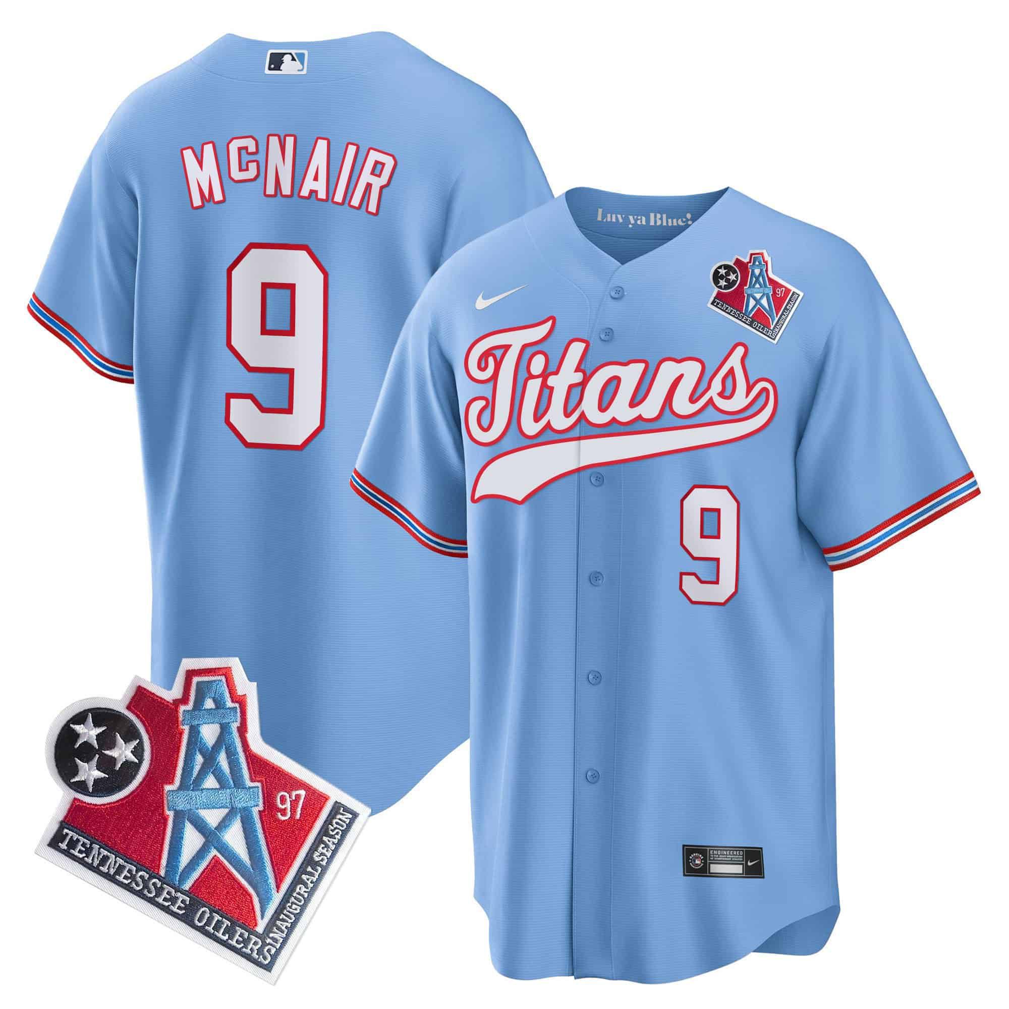 Men Tennessee Titans #9 Mcnair Light Blue Nike 1997 Throwback Limited Cool Base NFL Jersey->indianapolis colts->NFL Jersey
